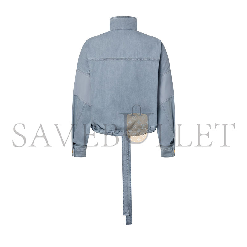 LOUIS VUITTON UTILITY POCKET WASHED DENIM JACKET 1AK1CX
